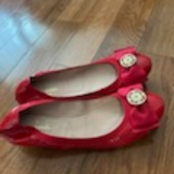Red bow kate spade flats size 7.5 - Picture 2 of 2